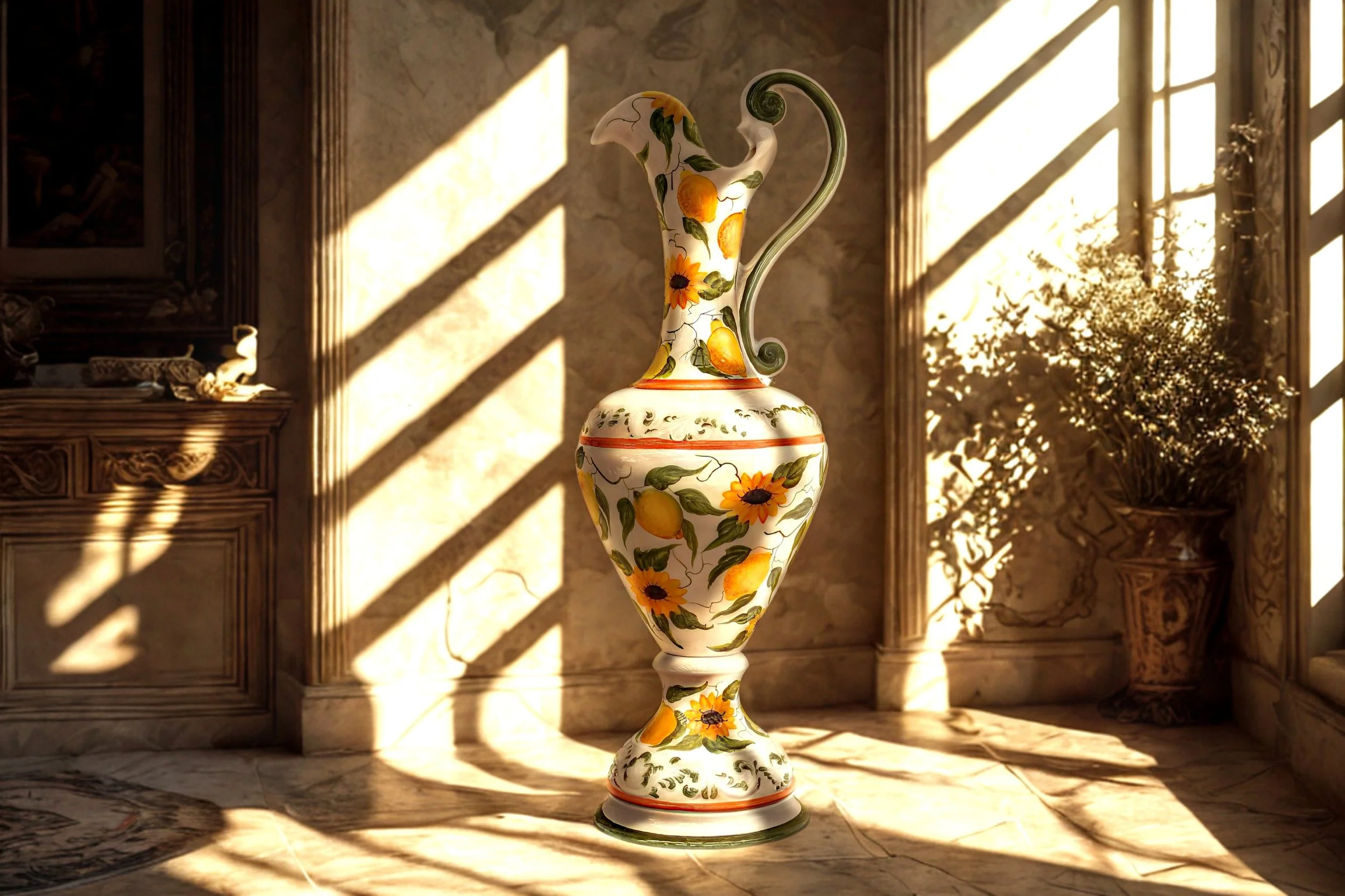 anfora in ceramica dipinta a mano