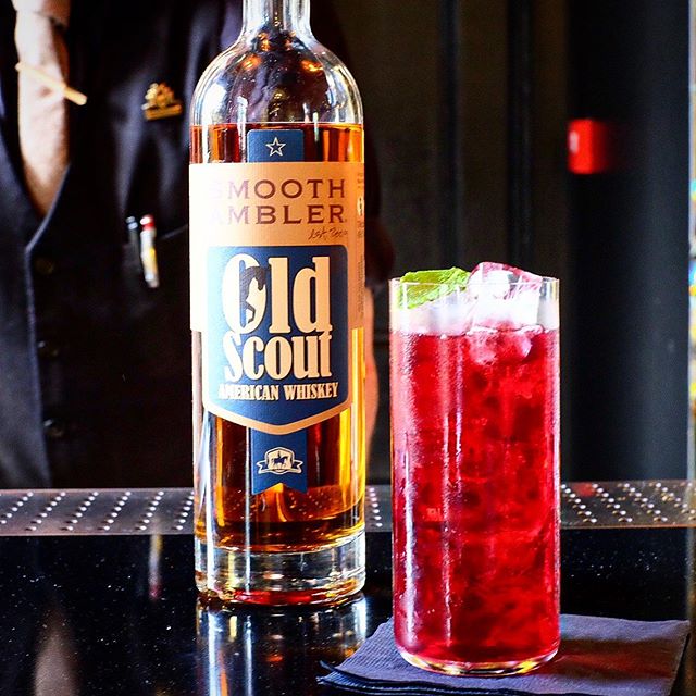 Congratulations to @thomwpds from @theedgbaston for winning our @smoothambler cocktail competition with his fantastic creation Old Suite 40 - a combination of Old Scout American Whiskey, Manzana Verte, Rye Grain Cordial and fermented and brewed hibis