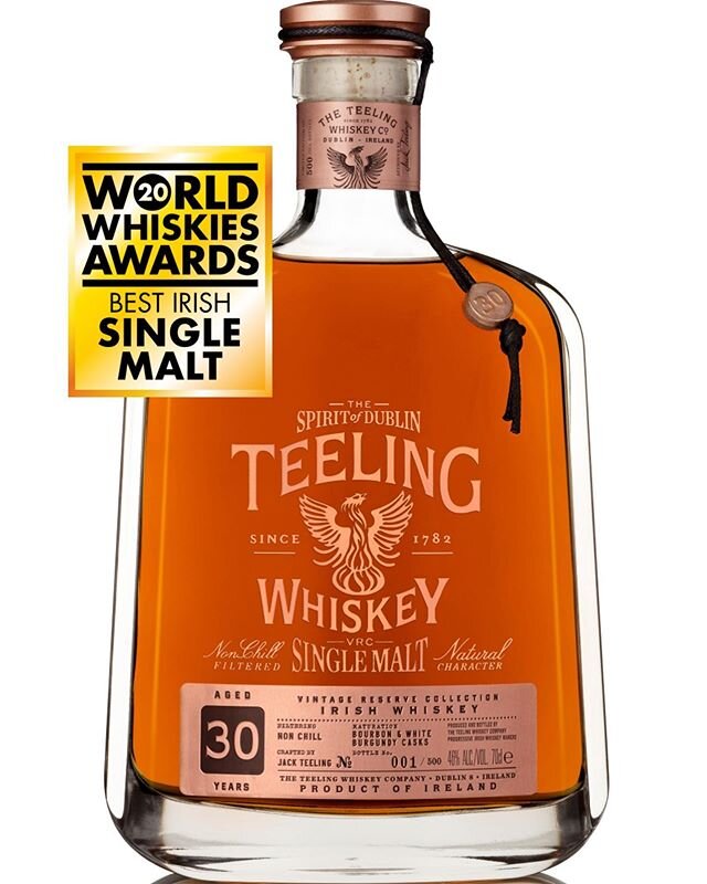 Our friends @teeling_whiskey have taken home World&rsquo;s Best Irish Single Malt at the #WorldWhiskiesAwards 2020 last week with their 30yo Single Malt. Massive congratulations team Teeling! @whisky_magazine 
#teelingwhiskey #spiritofdublin #bestiri