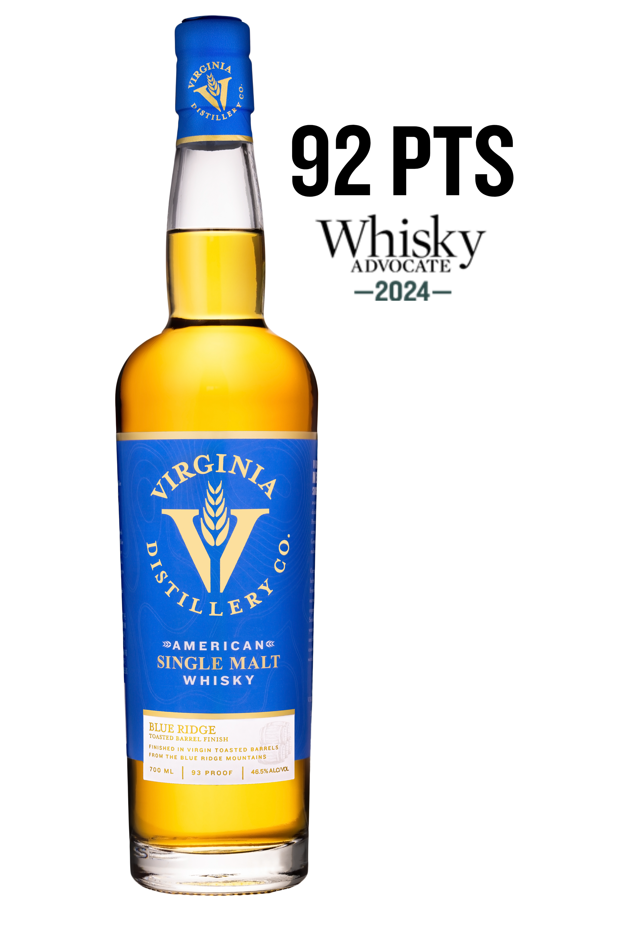  Virginia Distillery Blue Ridge Whisky 