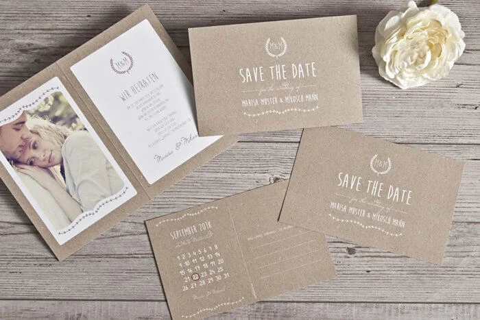Save-the-Date Karte von www.carinokarten.de