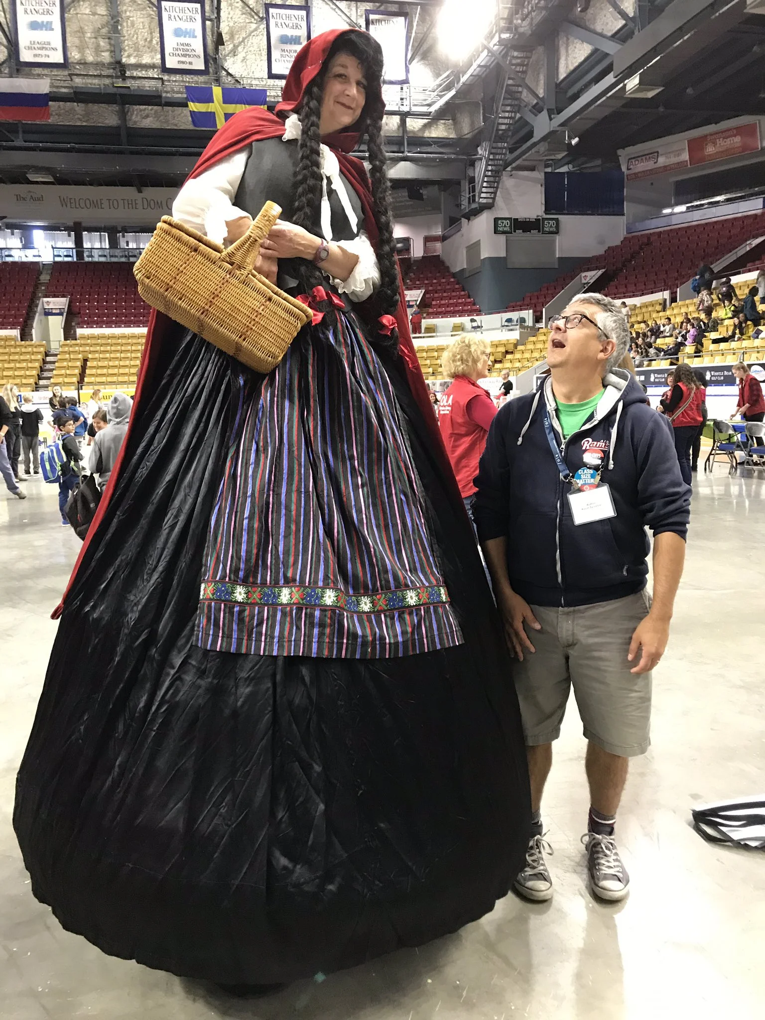 I am short than “Little” Red. We met at the @ForestofReading #Waterloo region celebration in 2019