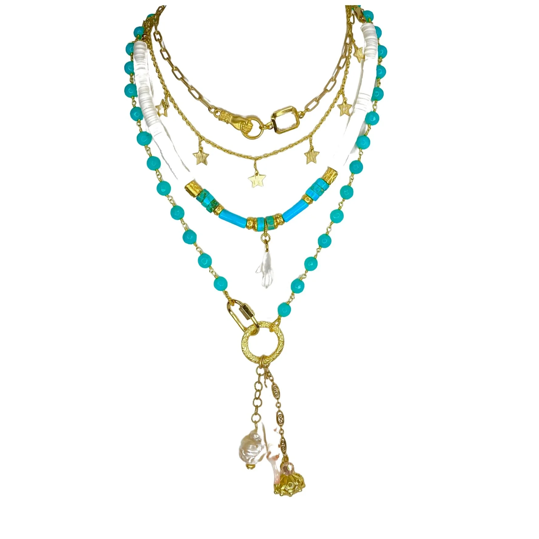 Gold Stars Necklace — fickle fox co