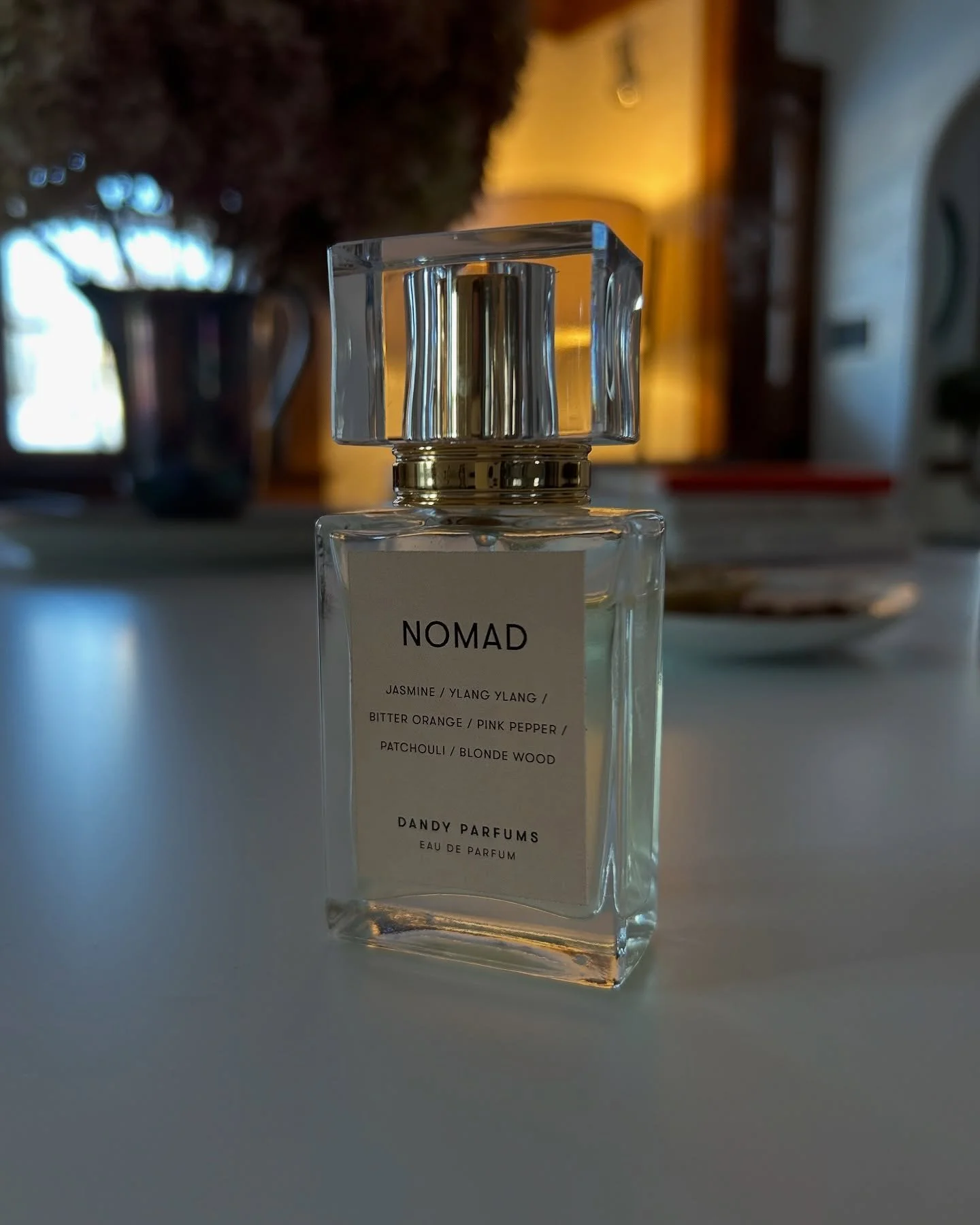 Monday mood is always NOMAD&mdash;pops of pink peppercorn and bright bitter orange layered over sheer tropical florals&mdash;perfection.