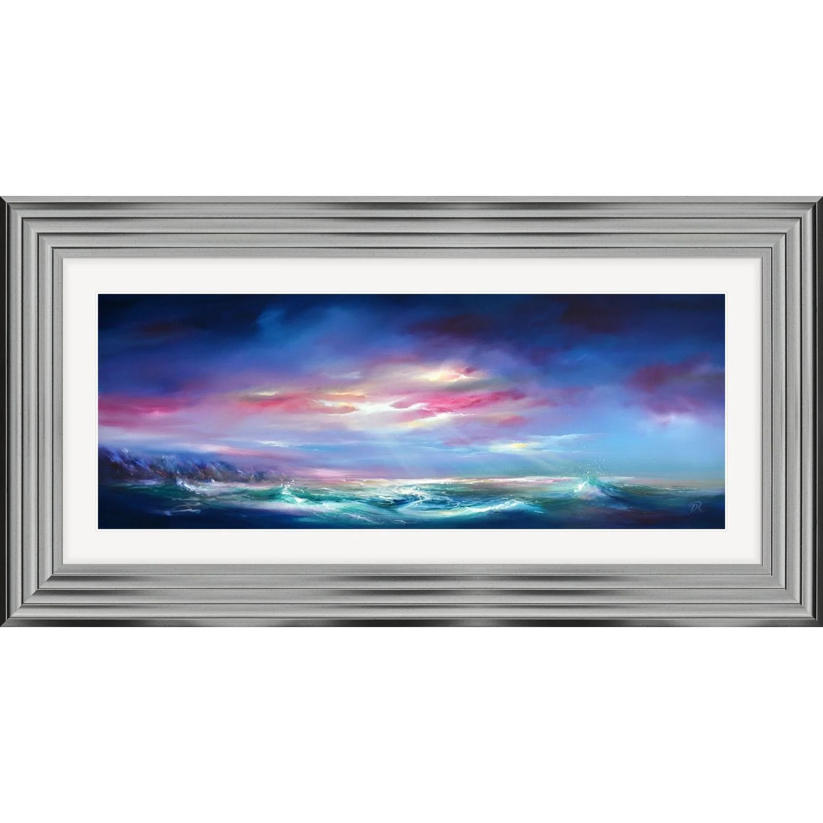 The Rise of Corryvreckan, framed in Pewter