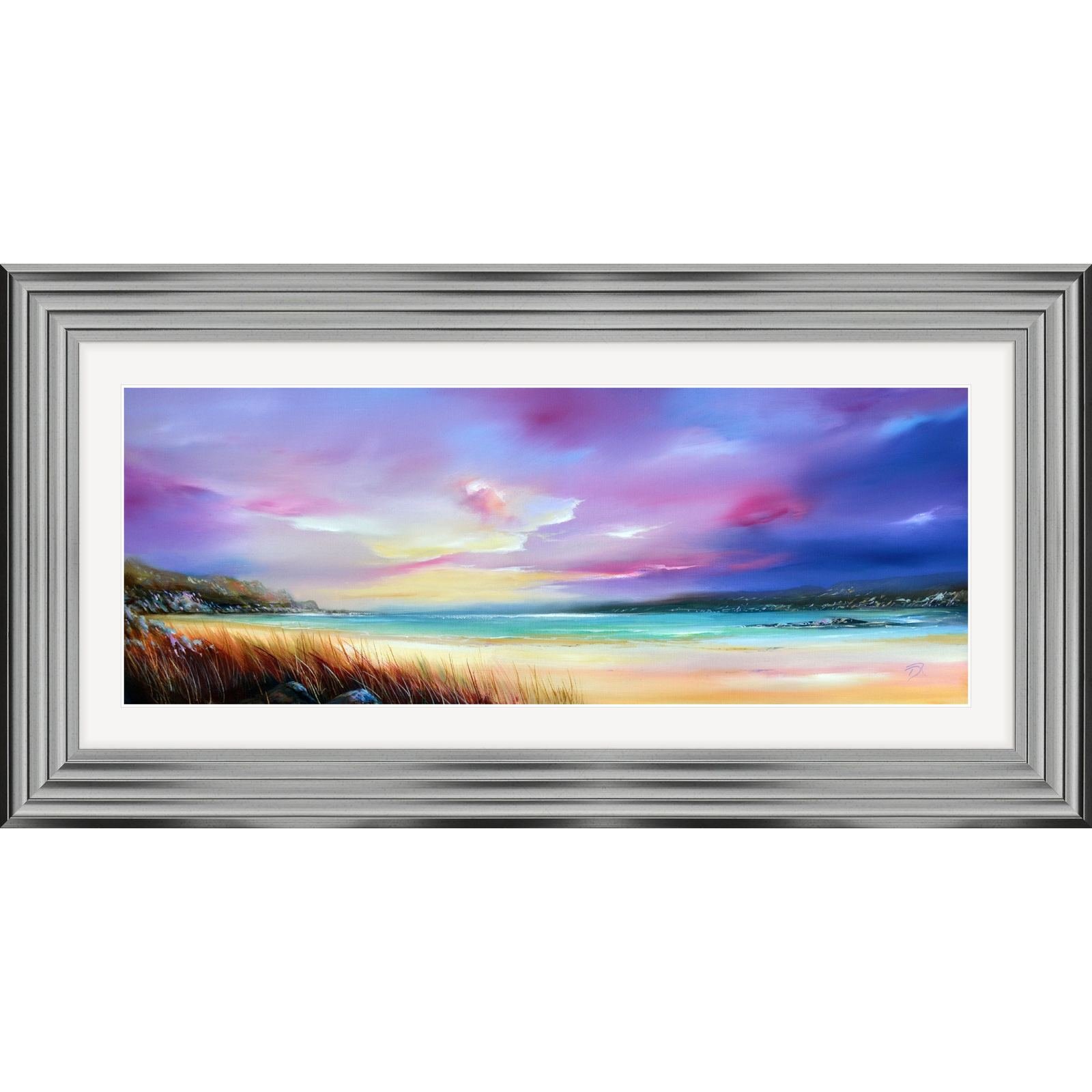 Hidden Shores of Achmelvich, framed in Pewter