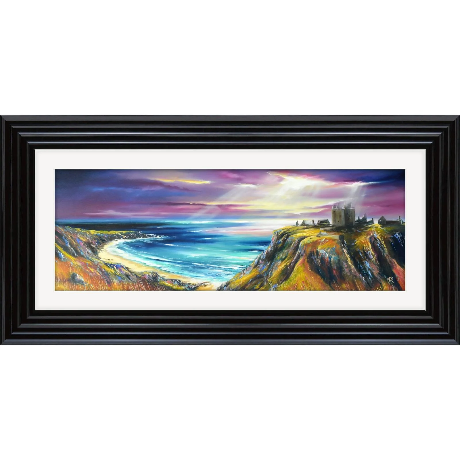 Dunnottar Castle, framed in Black