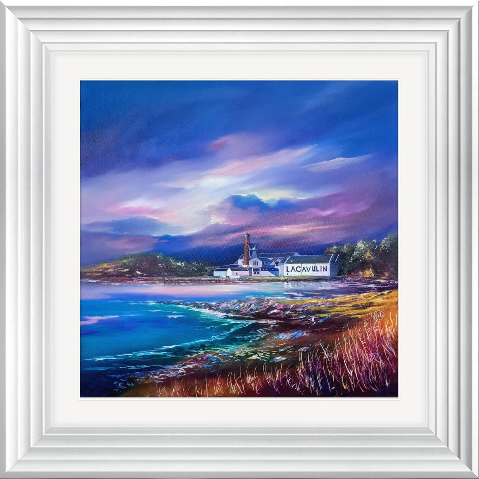 Lagavulin, Shadows of the Night, framed in White