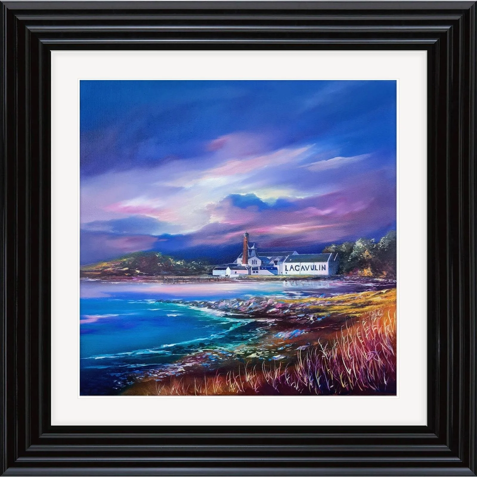 Lagavulin, Shadows of the Night, framed in Black