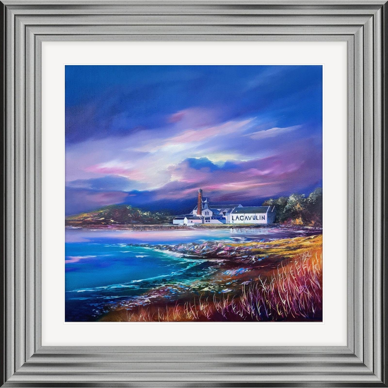 Lagavulin, Shadows of the Night, framed in Pewter