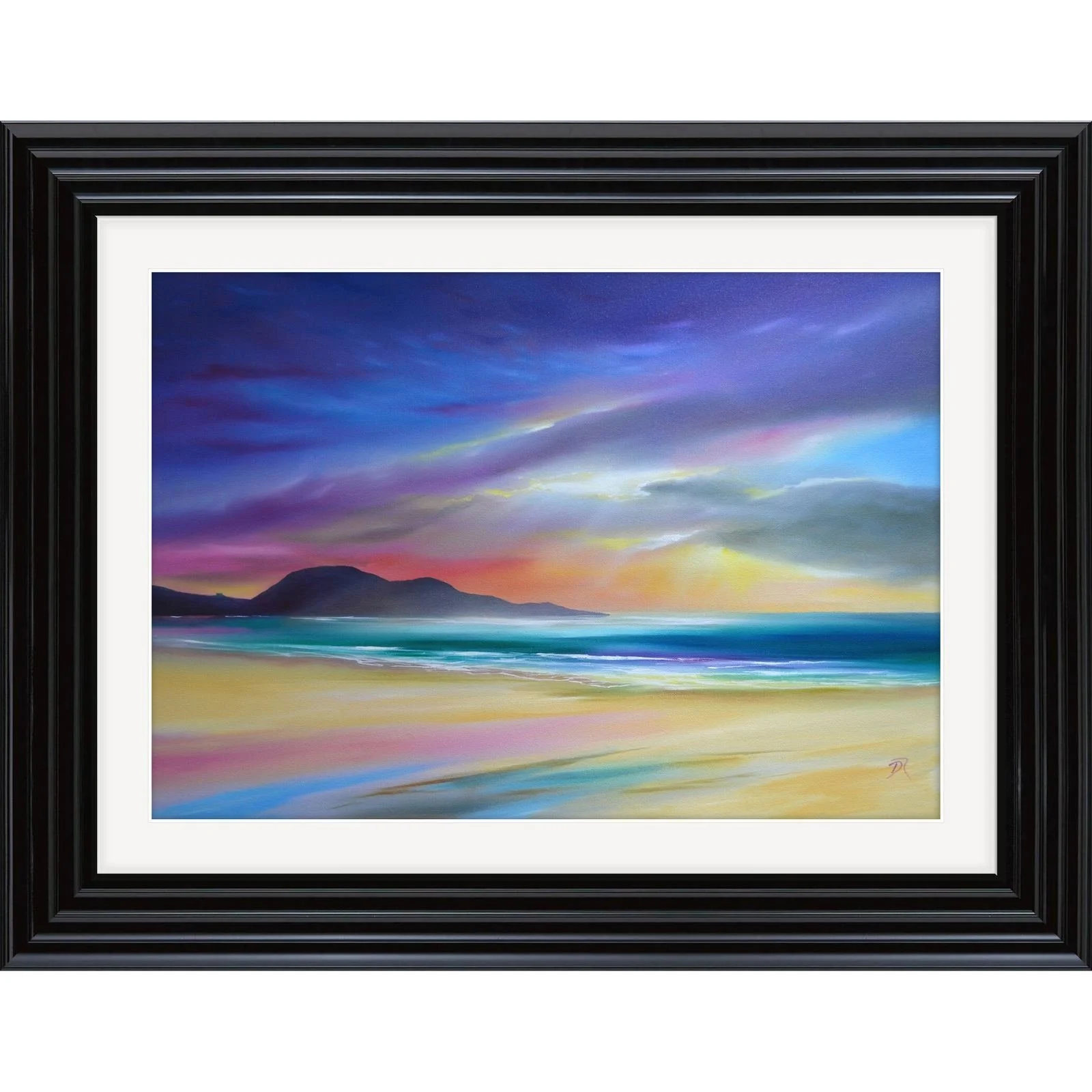 Hushinish, Isle of Harris, framed in Black