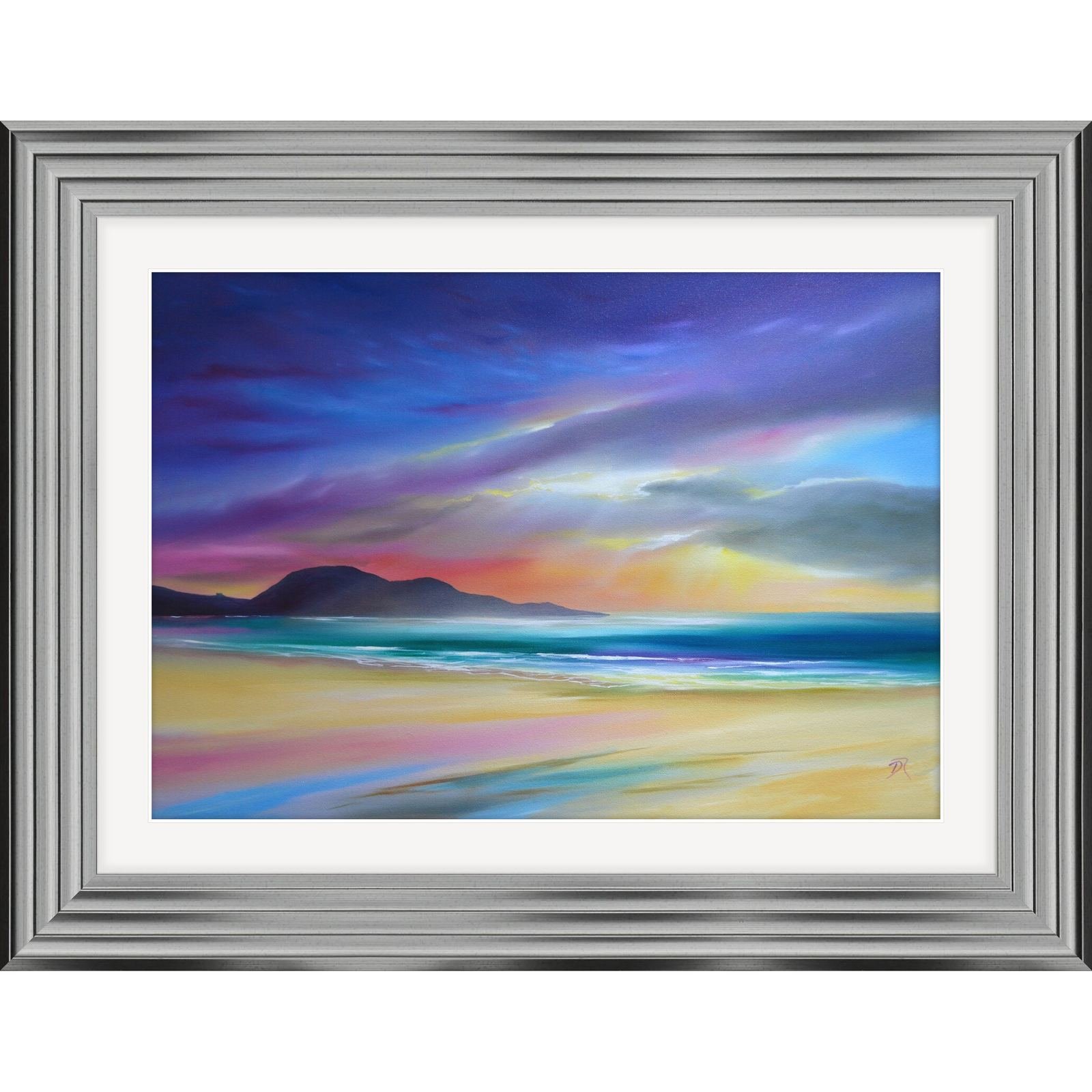 Hushinish, Isle of Harris, framed in Pewter