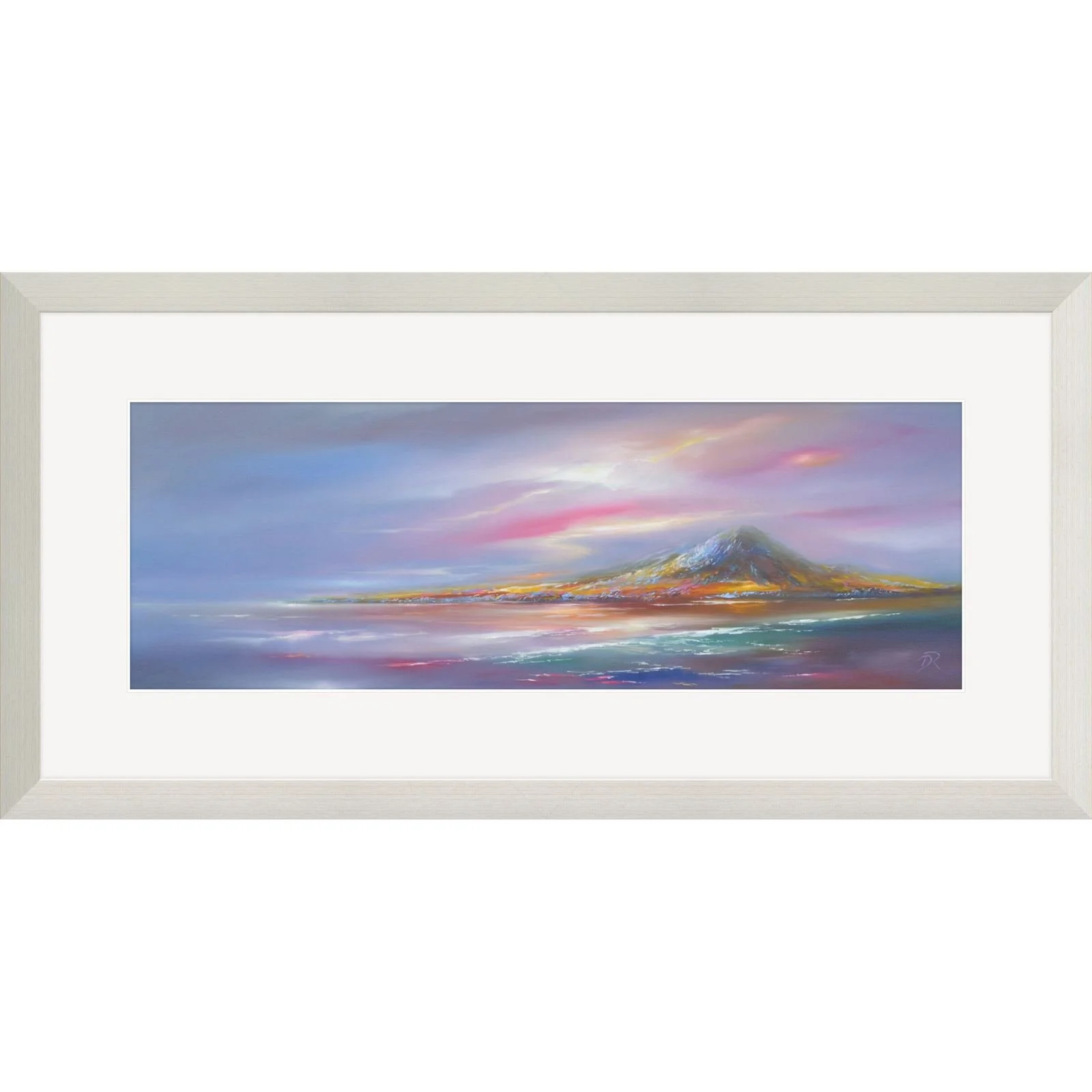 Jura's Kaleidoscope Light, framed in White Wash