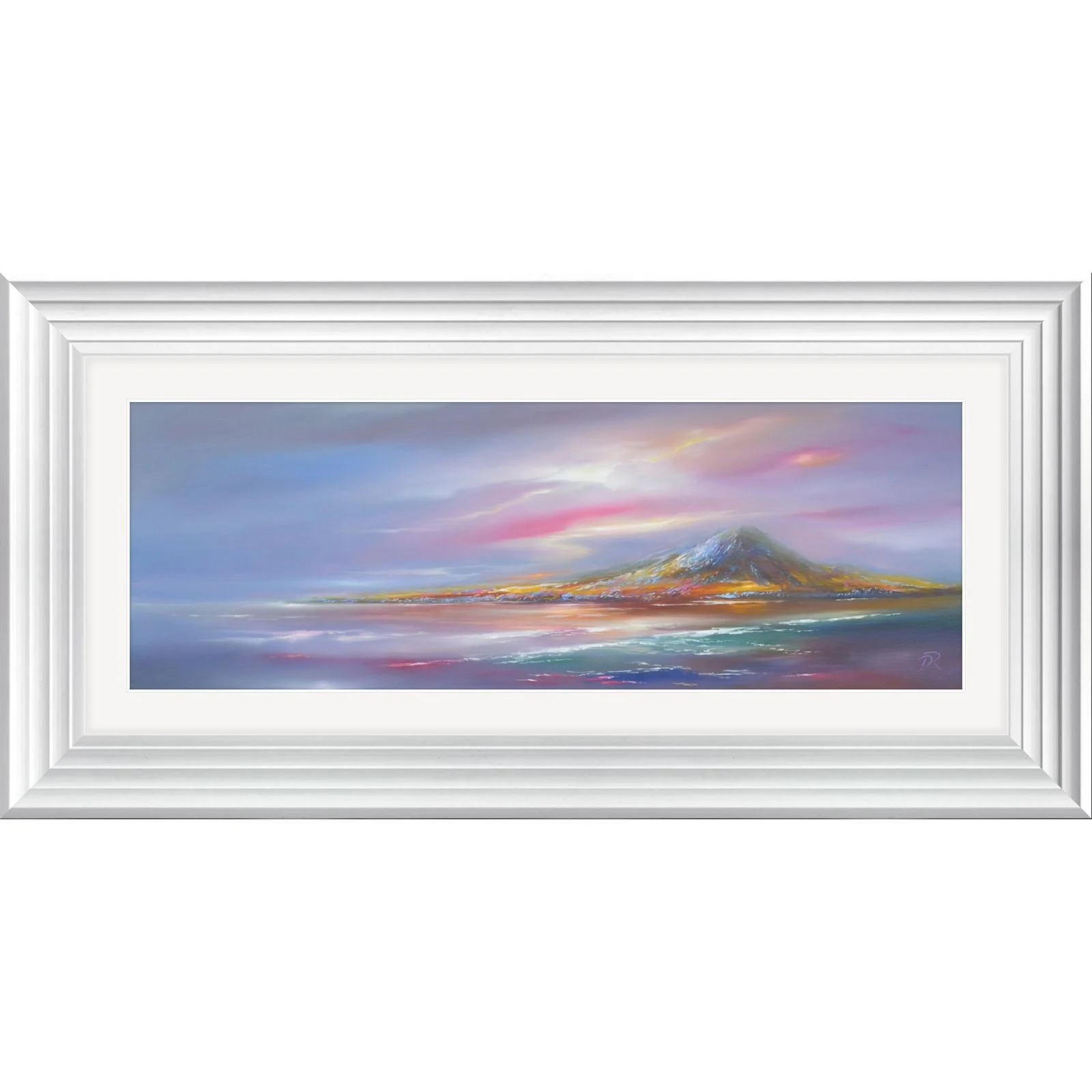 Jura's Kaleidoscope Light, framed in White