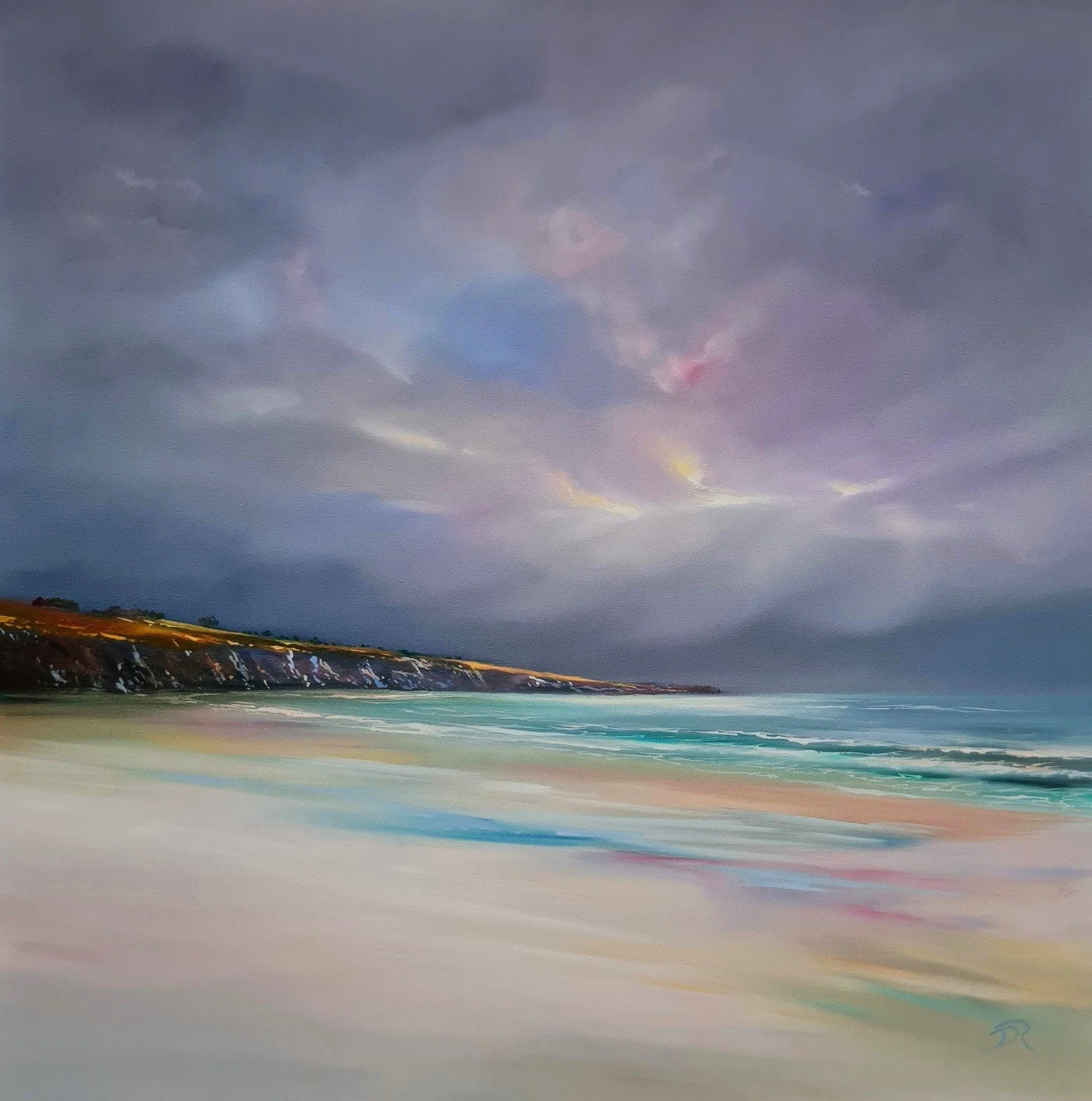 Grey Skies Over Lunan Bay - Unframed Print