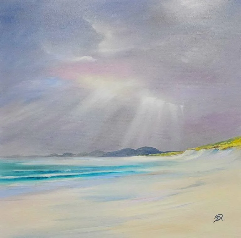 Light Fall Over Bernerary West Beach Douglas Roulston