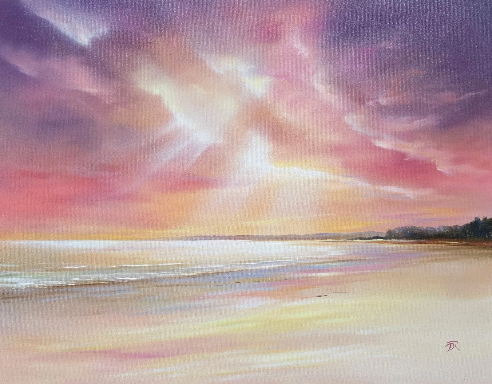 Falling Light Over Tentsmuir - Unframed Print