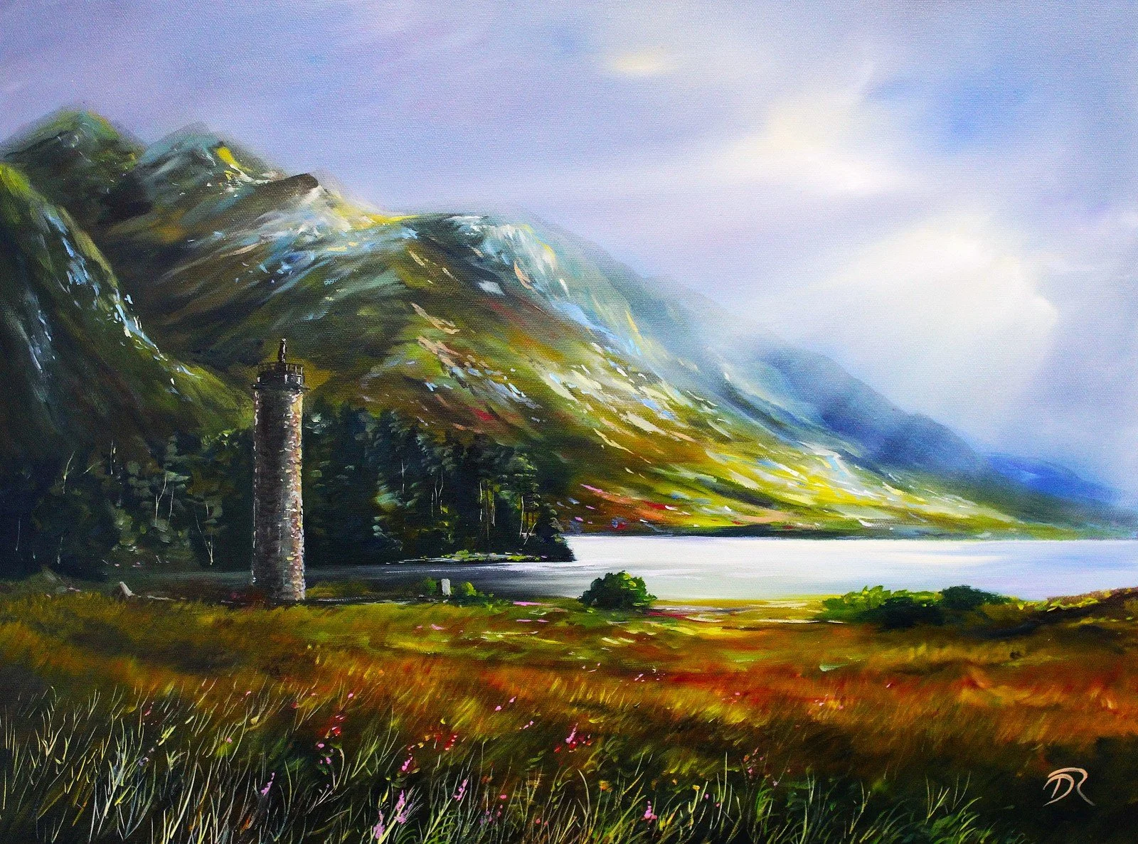 The Lone Highlander, Glenfinnan Monument - Unframed Print