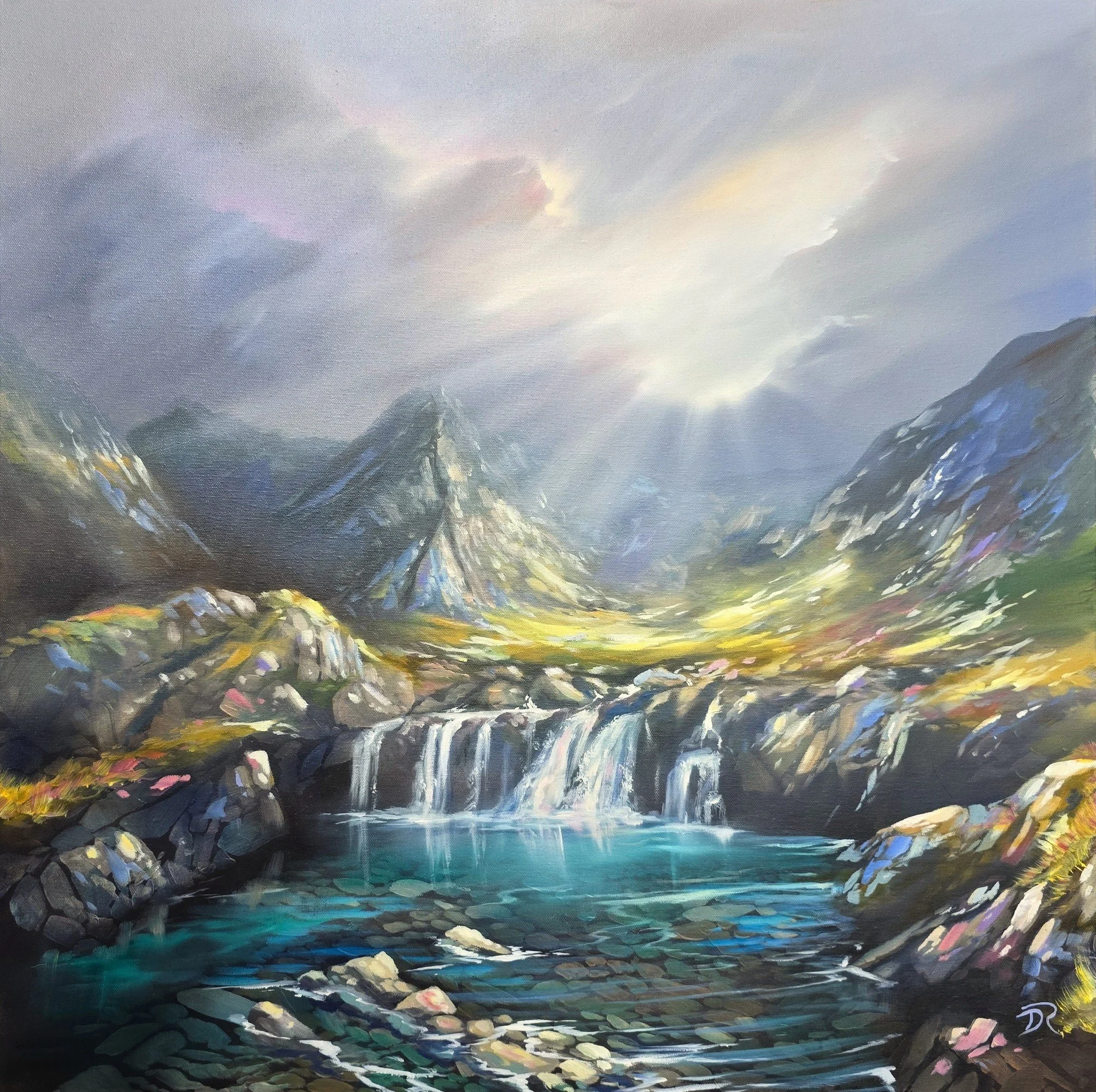 Fairy Pools, Shallows in the Storm - Studio Edition Print
