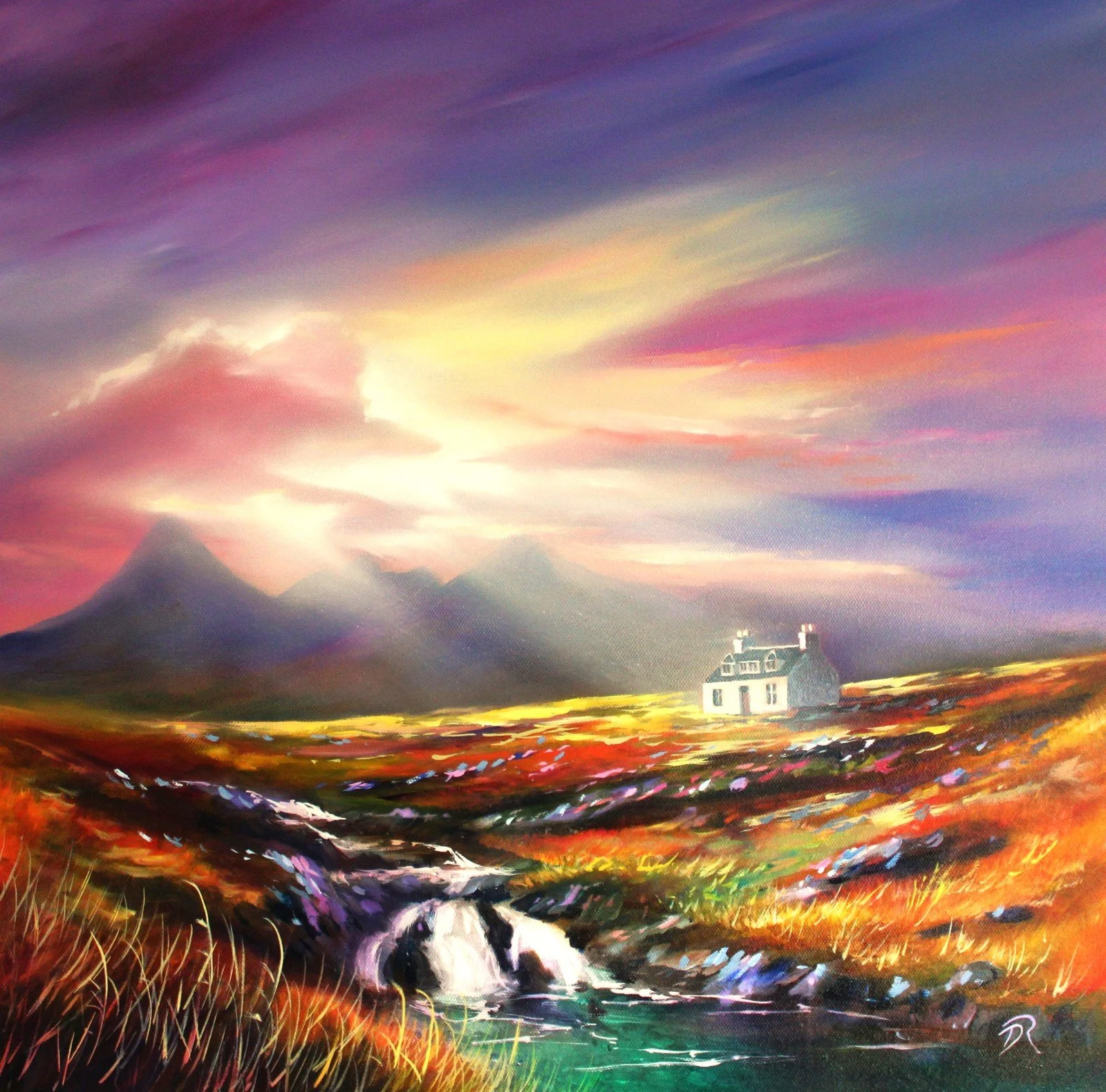 Sacred Light, Shepherd's Cottage, Skye - Unframed Print