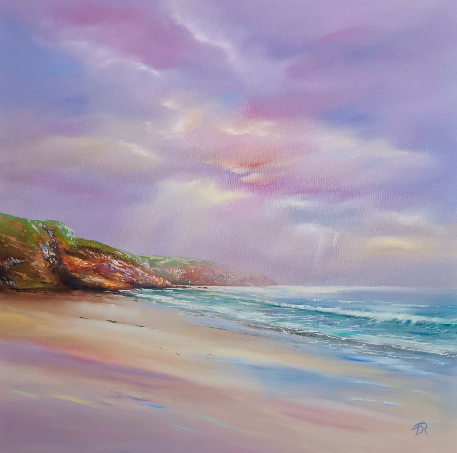Light Rays Over Pease Bay - Unframed Print