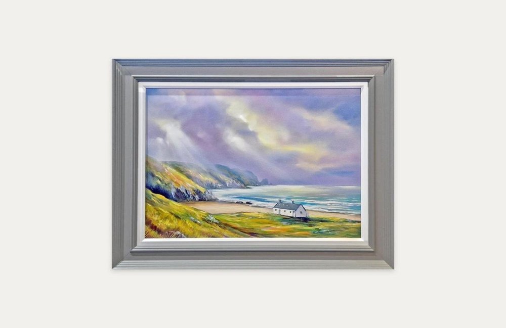 Kearvaig Bothy by Douglas Roulston, at MacGregor Fine Art