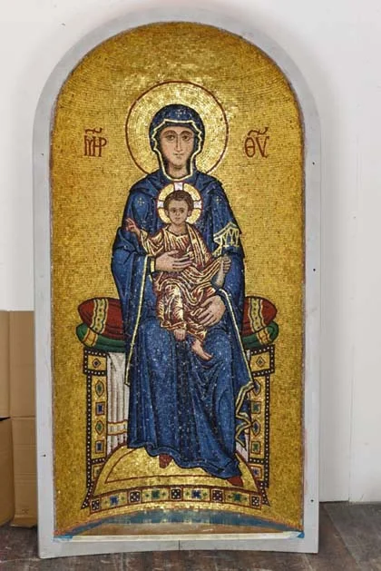 Virgin Enthroned, private chapel.