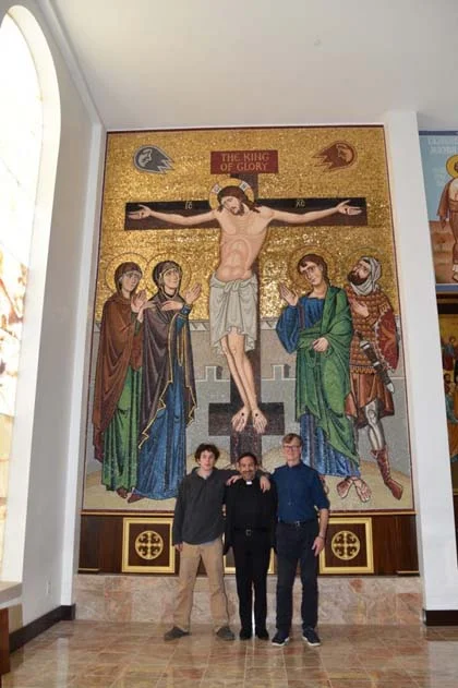 36-The-completed-Crucifixion-mosaic-with-Father-James-Shadid-Aidan-and-Martin.jpg