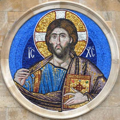 Pantocrator Mosaic, Cardiff, by Aidan Hart