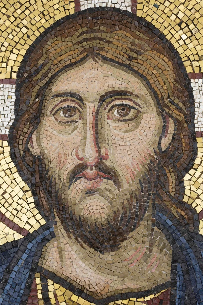 Face of Christ, Christ Pantocrator Mosaic, St George’s, Houston, Texas