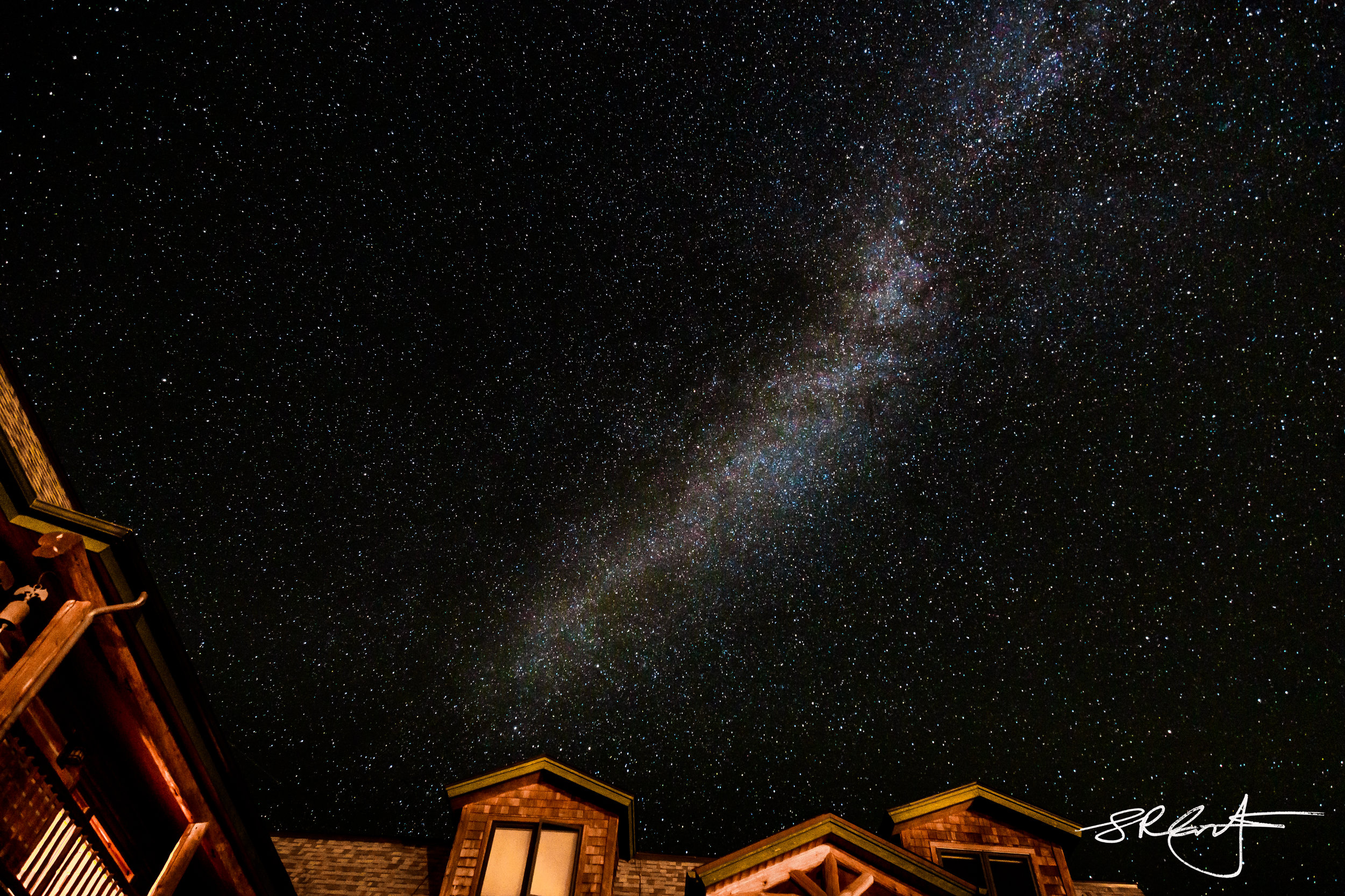 Milky Way in the Night sky.  Big Sky, Montana