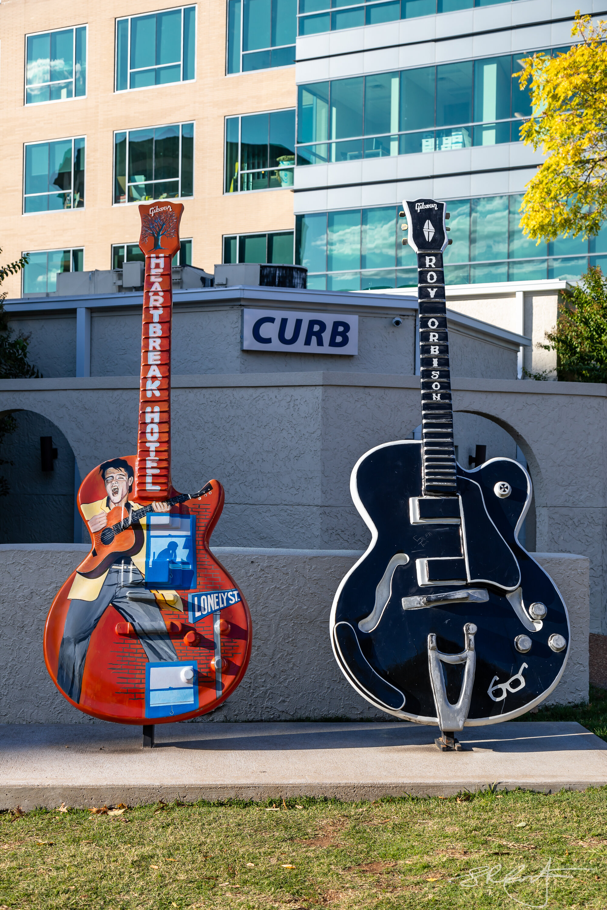 Presley and Orbison Guitars.