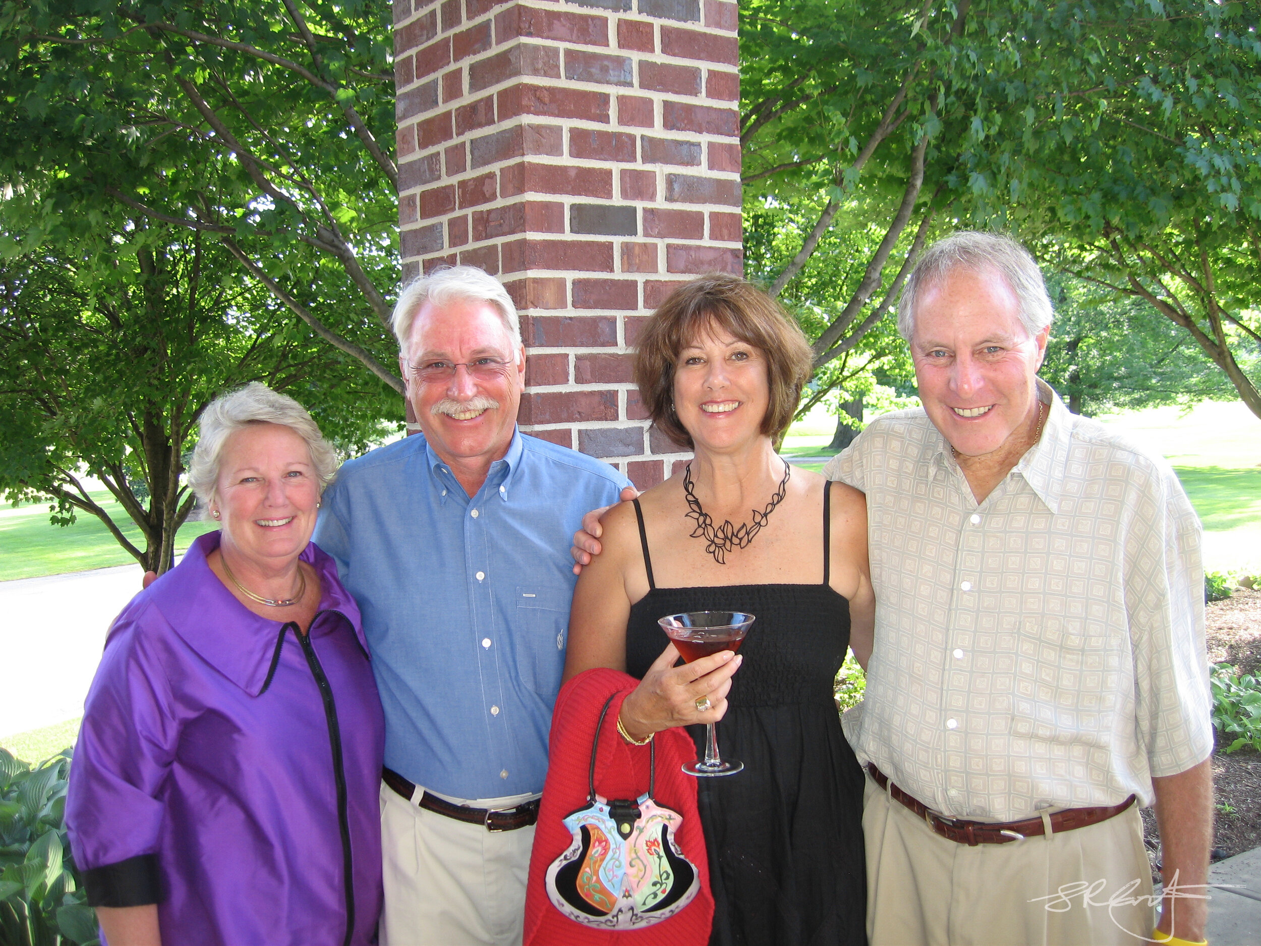 Patti and me, with Larry and Anne Schuchman, Broadmoor Country Club, Indianapolis