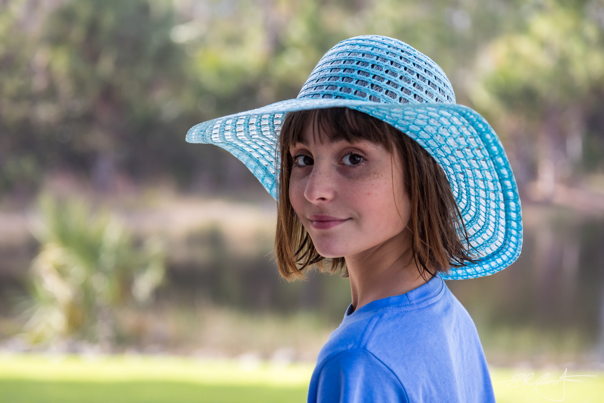 Eva in a Blue Hat