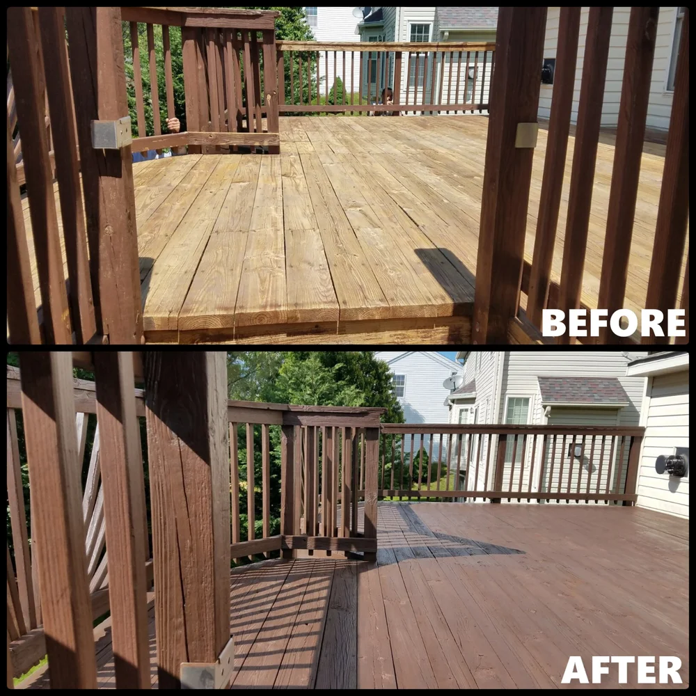Deck cleaning and restoration