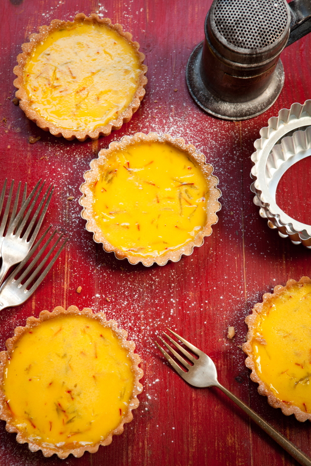 Sam Squire Saffron custard tarts.JPG