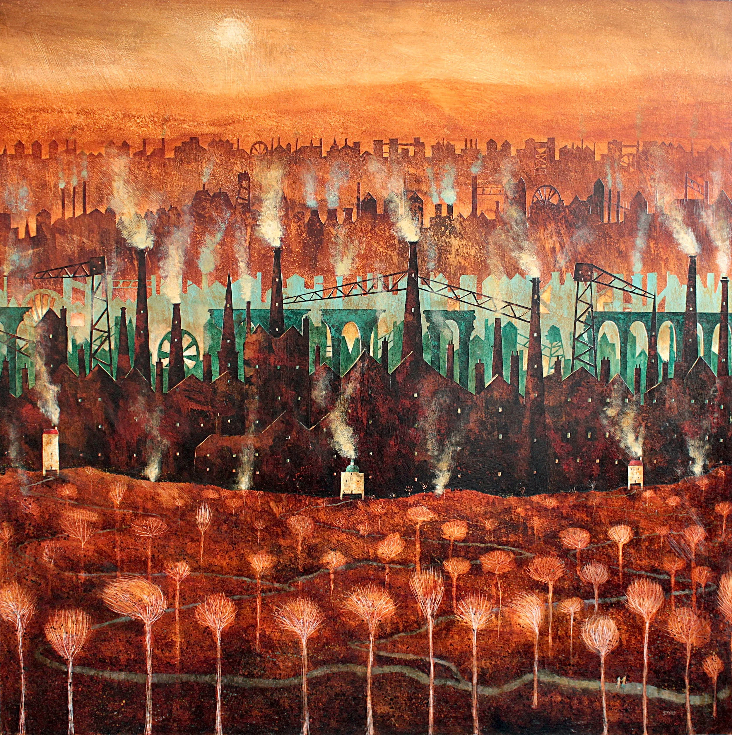 'A Walk through the woods' 90 x 90.JPG