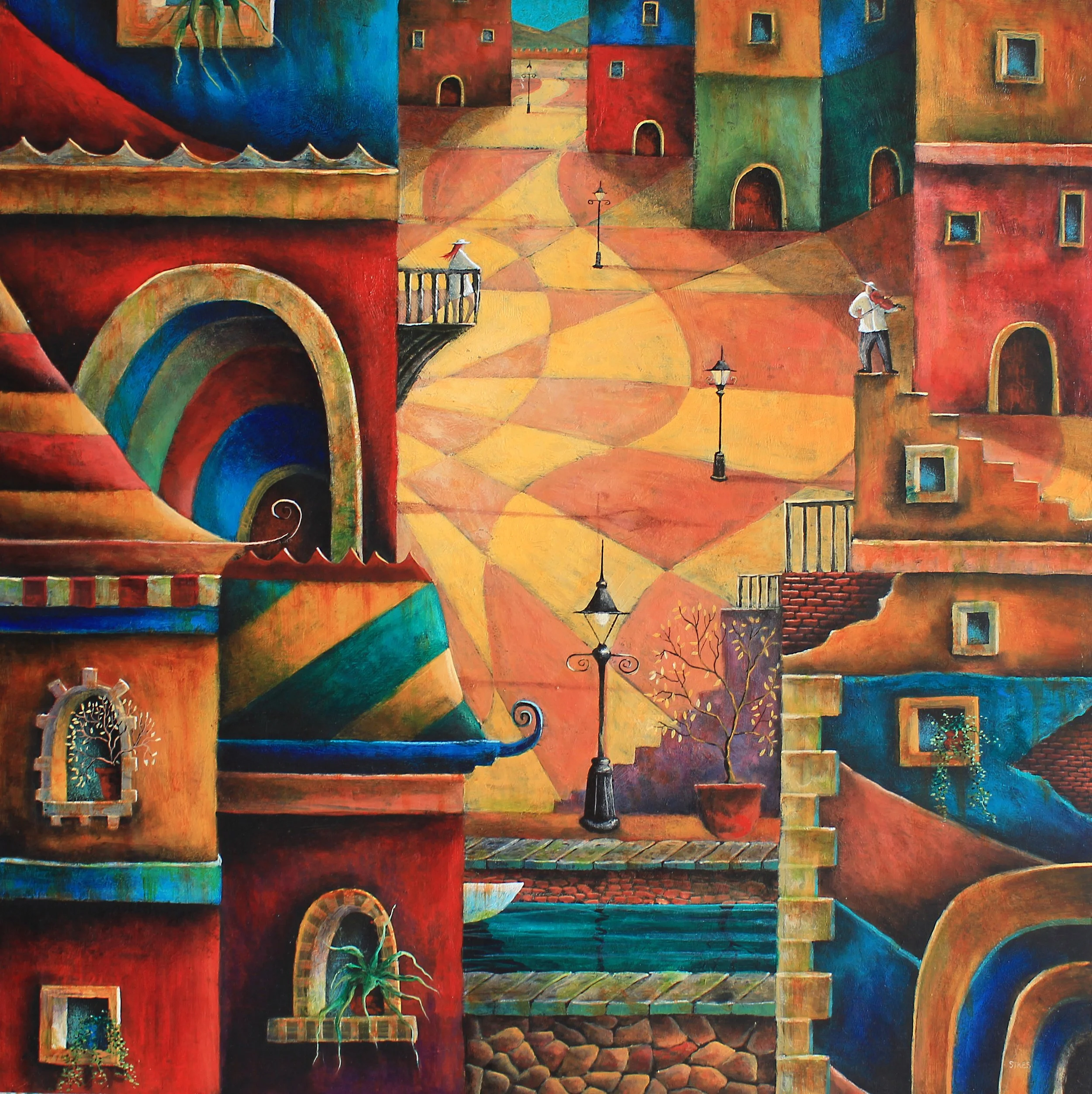 Serenade 75 x 75 Oil and mixed media on board.jpg
