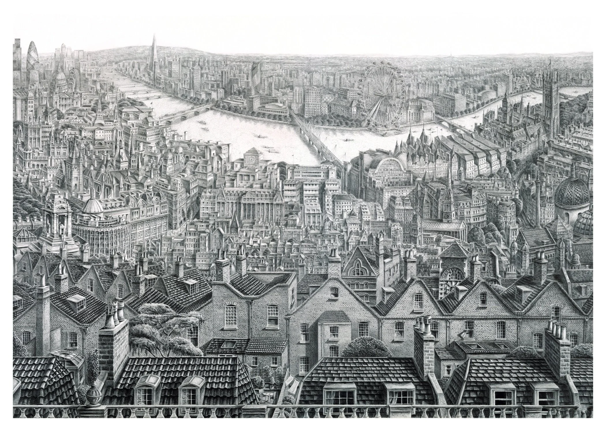 Adrian Sykes:Some Kind of London:pencil on board:110cm x 86cm.jpg