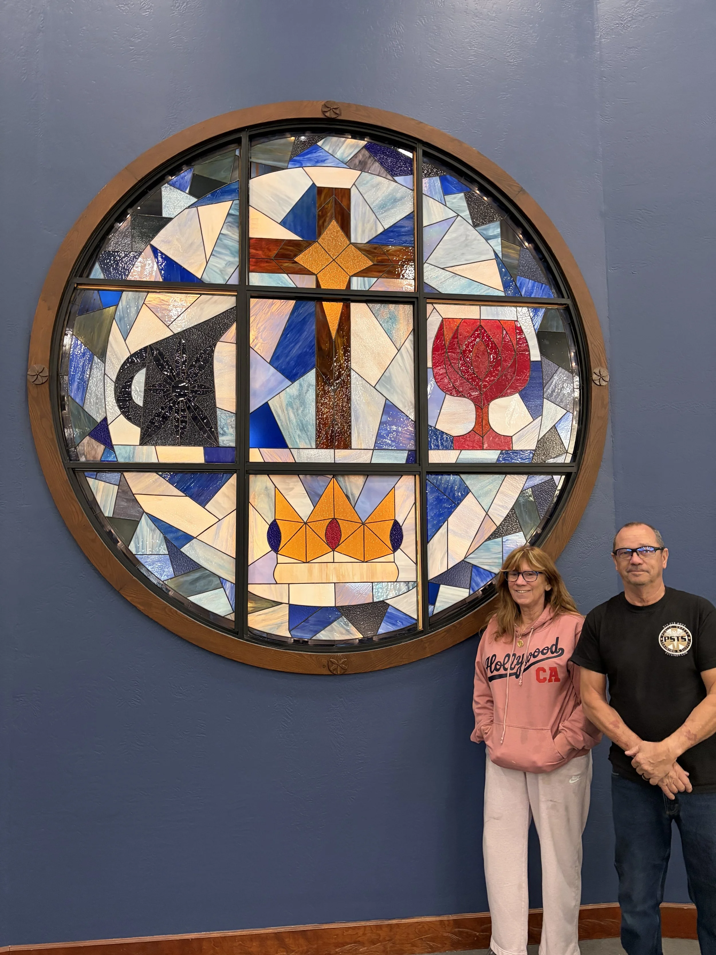 Custom Stained Glass Window for Church in Brazil, Indiana_Blissglass
