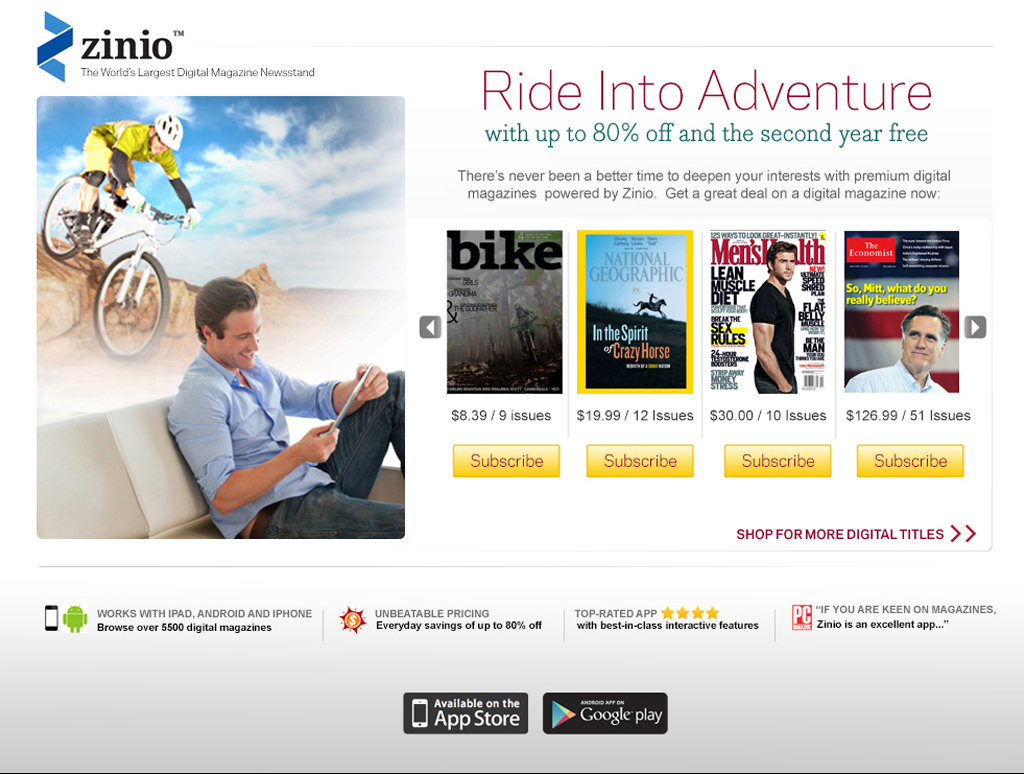 Zinio RM Email Campaign