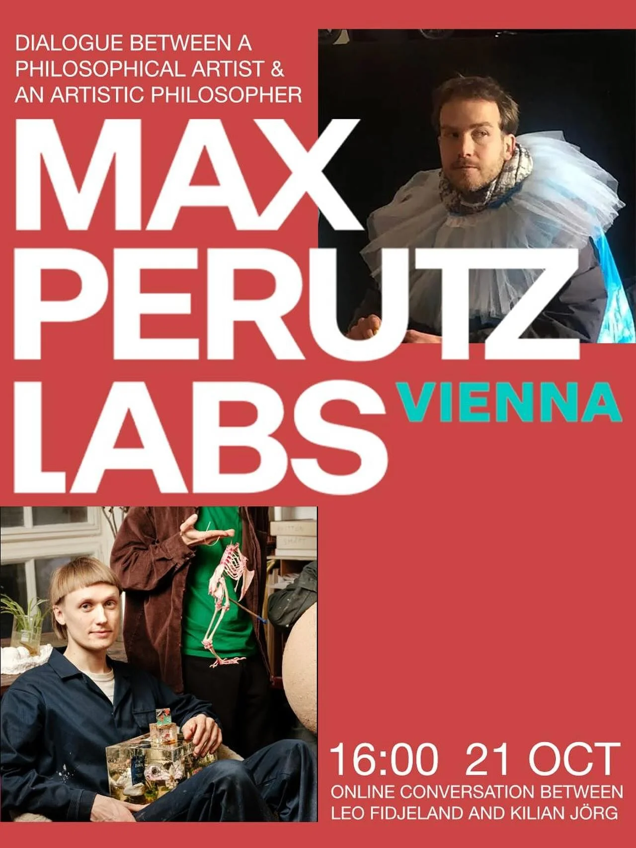 Join us for this online talk and panel discussion!

The Climate Crisis: A Social Problem?
Vienna Biocenter - Max Perutz Climate Lecture

Dialogue between a philosophical artist &amp; an artistic philosopher 
October 21, 2025
4:00 &ndash; 5:30 PM CET
