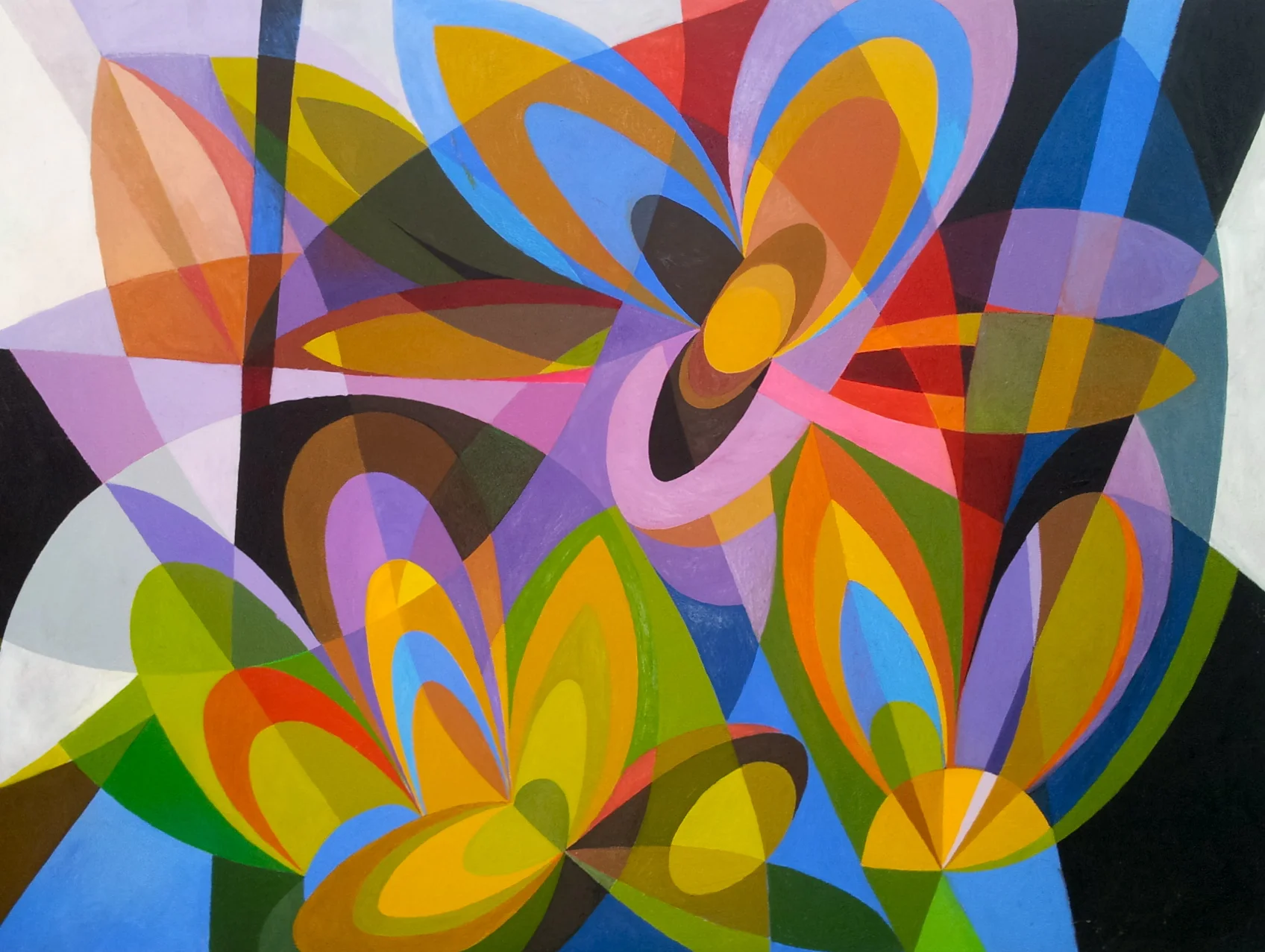 Fireflies , 2000, Acrylic on canvas, 42 x 35"