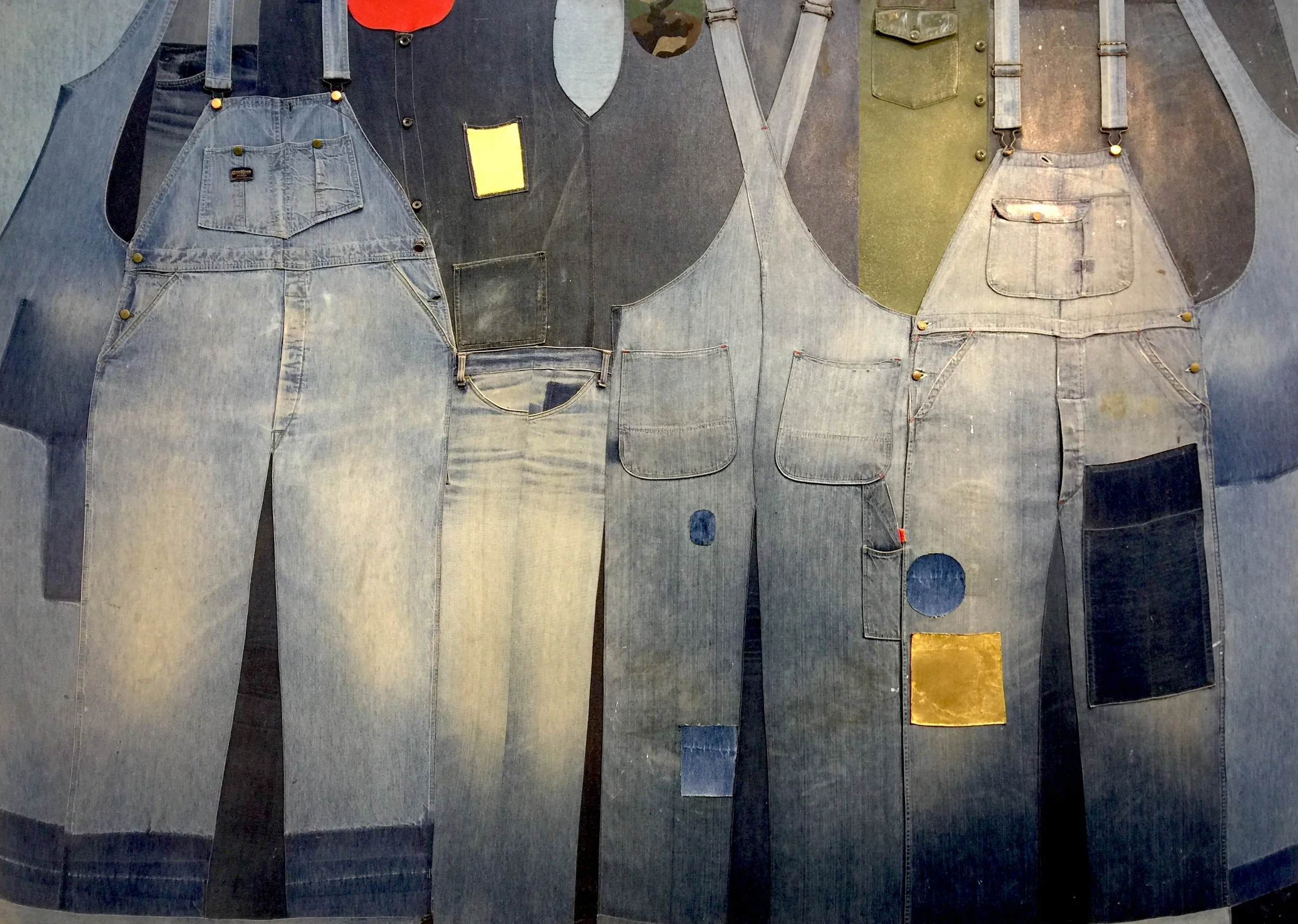 Mass Movement , 1973–4, mixed media assemblage, 68 x 95"
