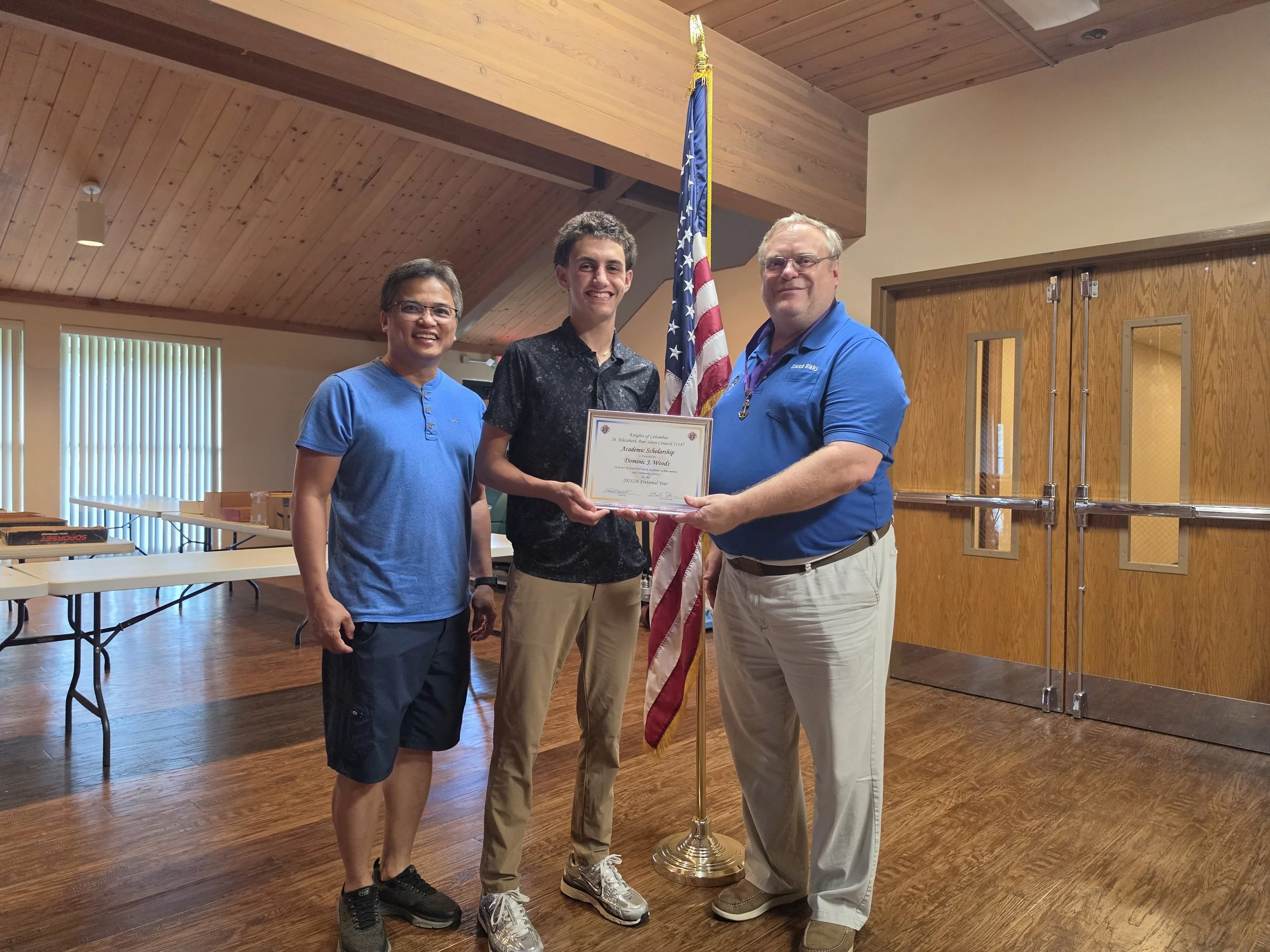 Dominic Woods Receives Academic Scholarship