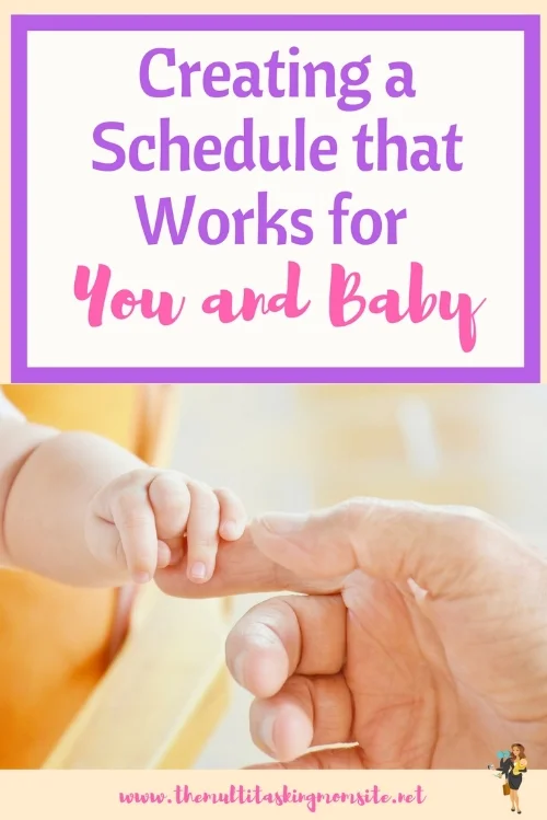 Creating a schedule that works for getting things done with a new baby. Check out these tips for creating your schedule.