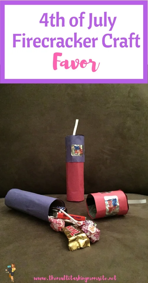 How to make a super cute 4th of July fire cracker that can also be used as a party favor!