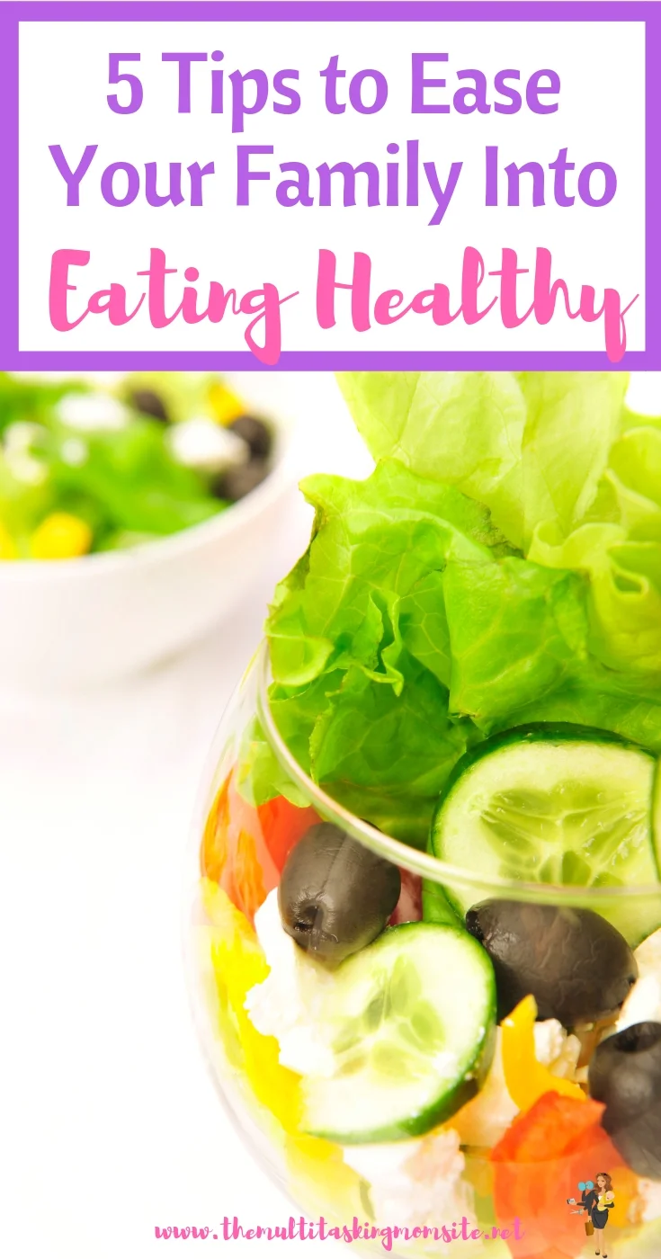 Here are 5 tips that will help your family transition into healthy eating when not everyone (especially your spouse) are on board. Learn how to help your family change their eating habits without feeling punished or deprived.