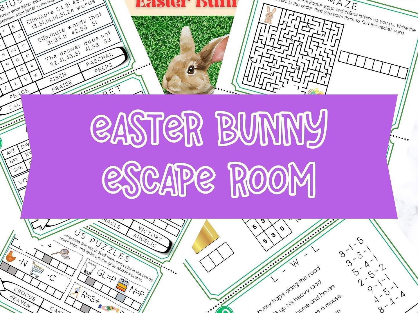 Printed out this cute escape room activity in preparation for Easter. The kids are already excited about it after the St Patrick&rsquo;s Day one. Plus it&rsquo;s currently on sale for 35%off!!

Just click the link in my bio to check it out!!

#happye