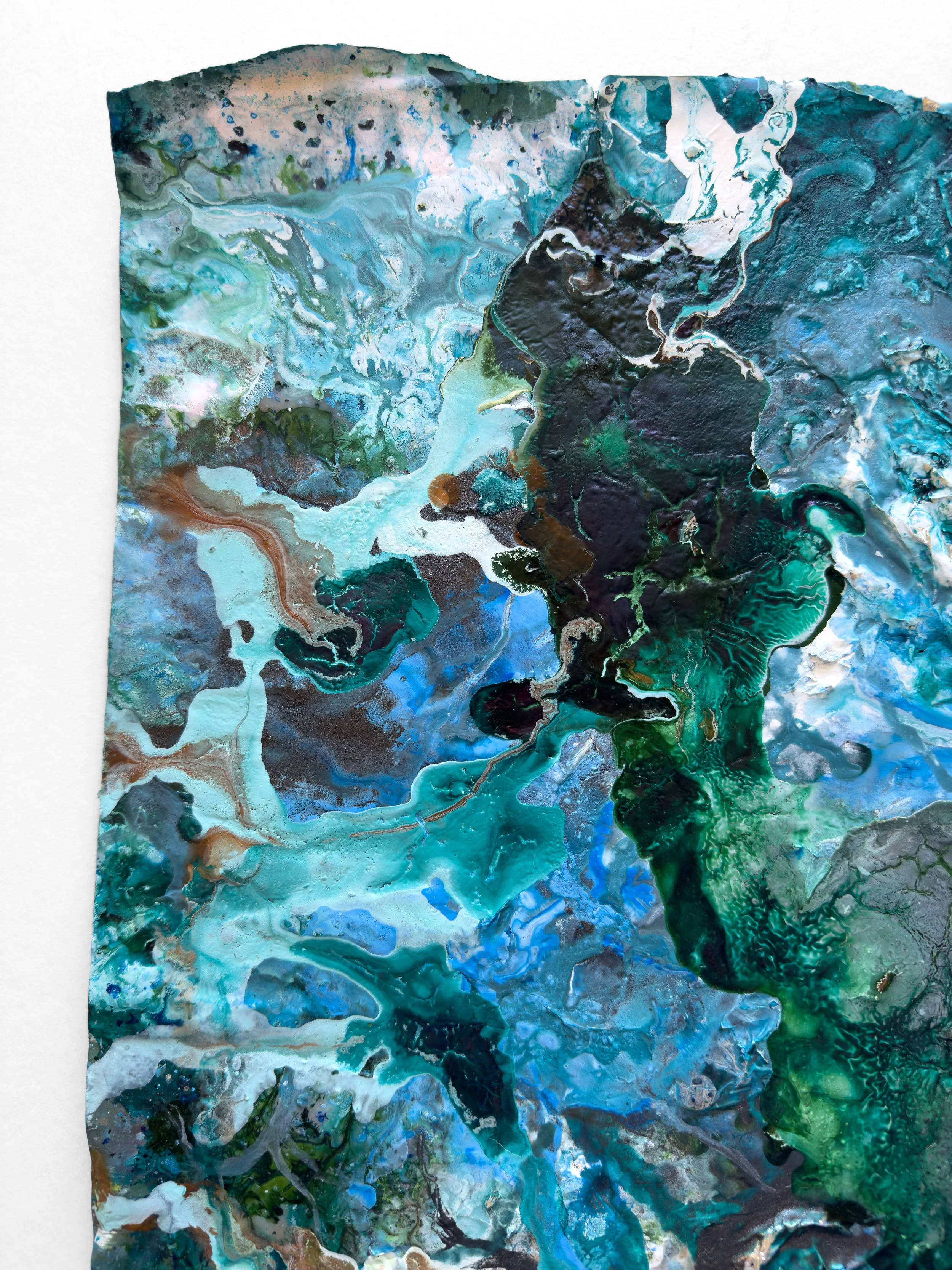 KatherineFilice_ShinrinYoku_inkpapersilverleafmicaonburiedcanvas_21x20.5inches_2025_detail1.jpg